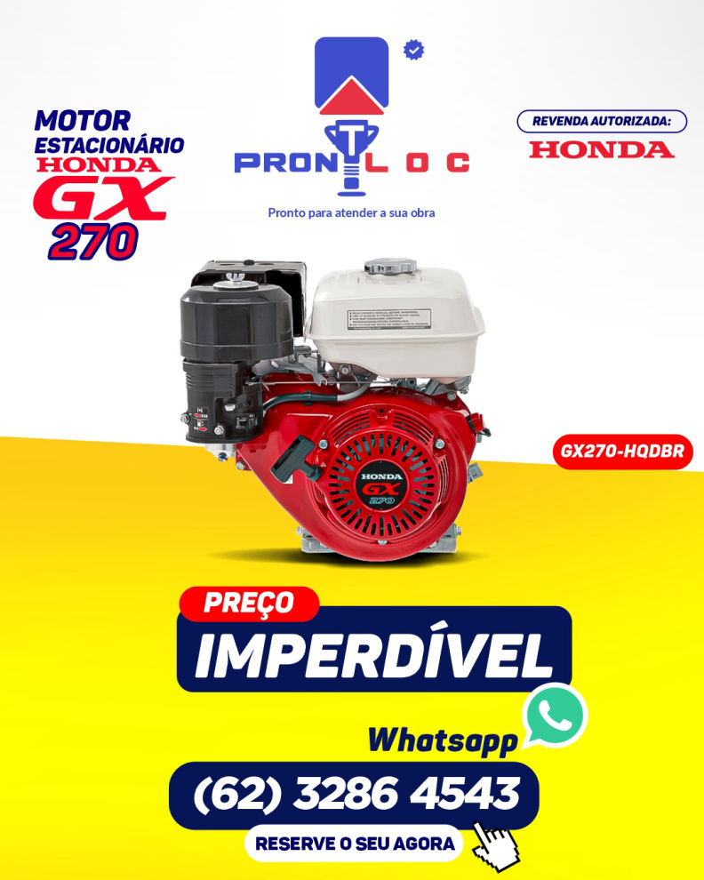 Motor Estacionário Honda GX 270 PRONT LOC