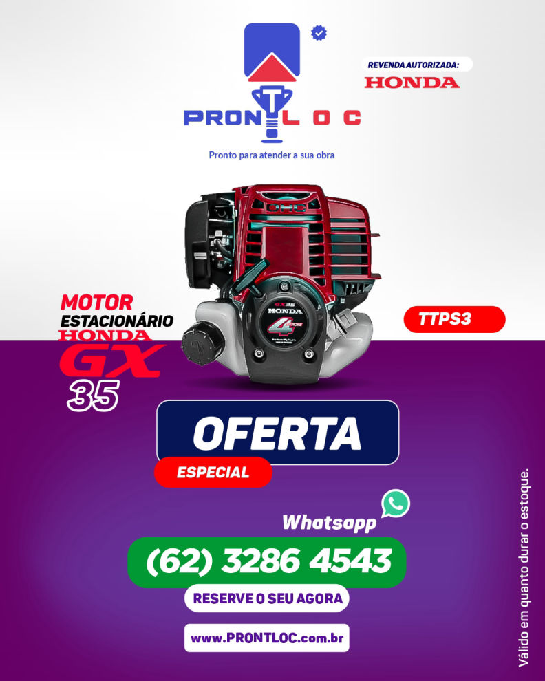 Motor Estacionário Honda GX 35 PRONT LOC
